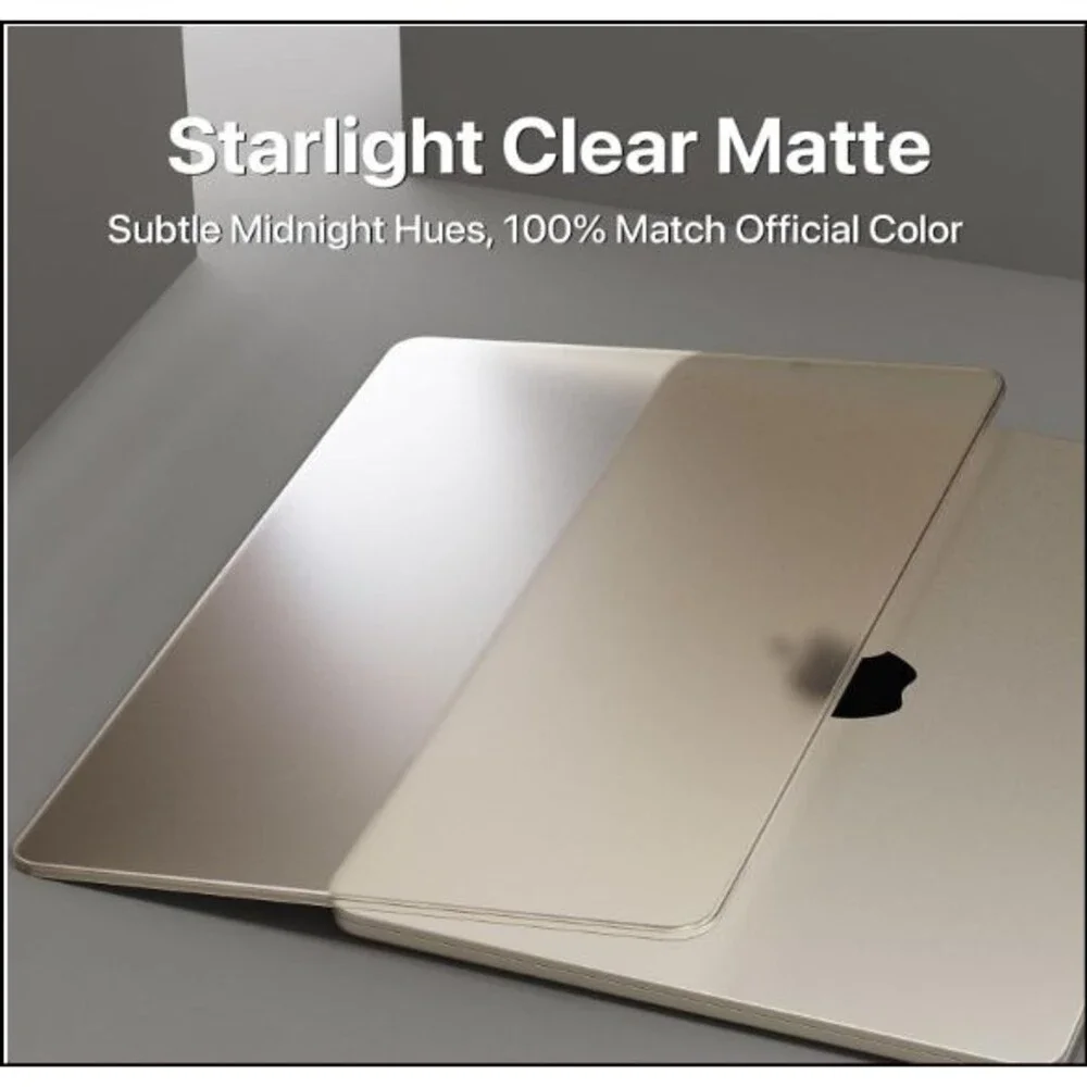 Official Starlight for MacBook Air 15in Case M3 M2 2024 2023 HardShell Matte Cov